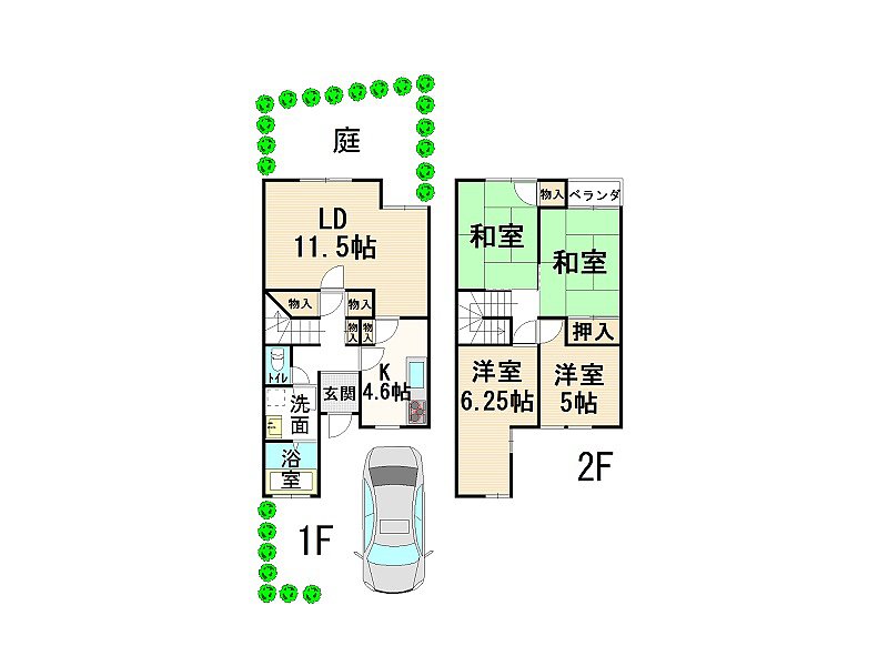 新家サングリーン タウンハウス(連棟)